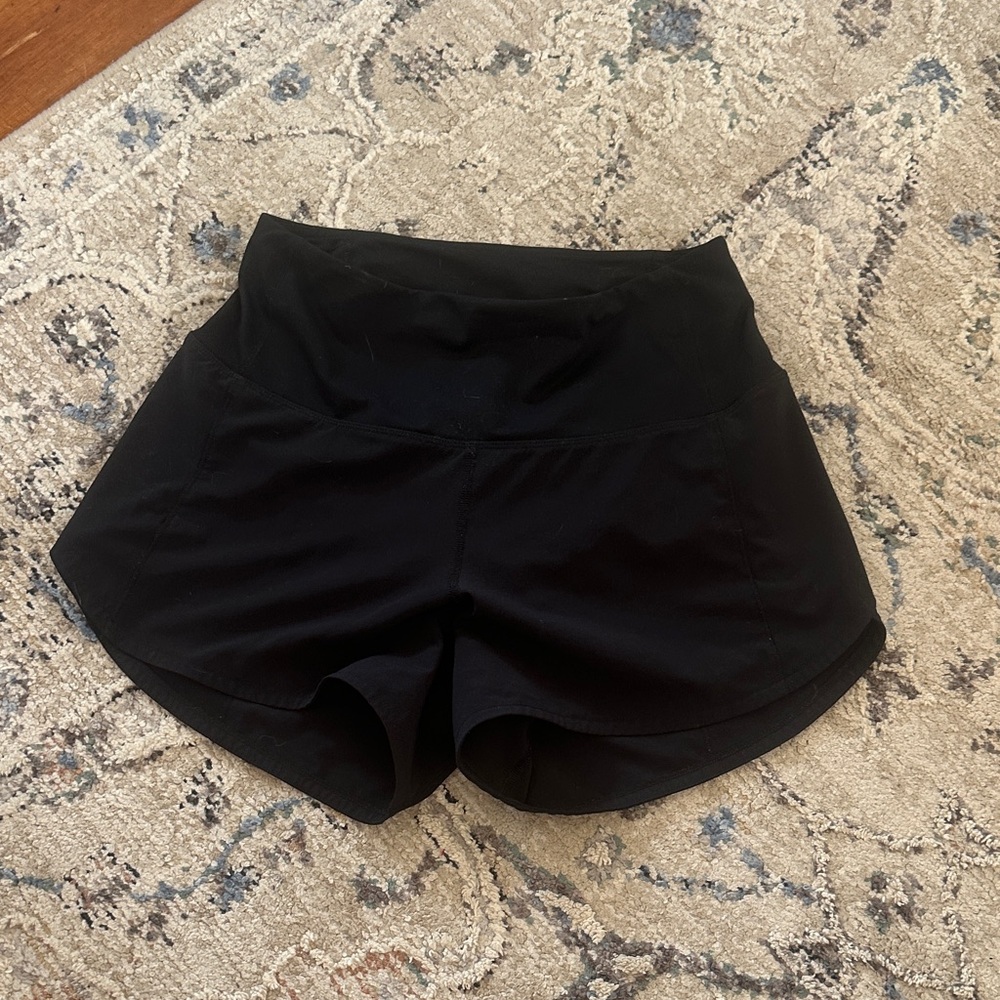 Lululemon Black Shorts 4” size 2